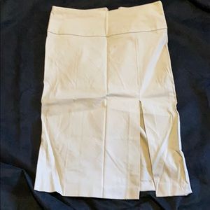 Khaki Chino Pencil Skirt